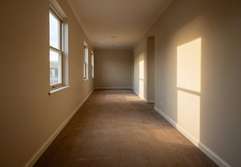 Dry and restored living room in Cecil Hills after flood restoration